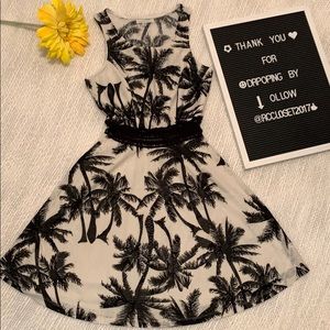 Charlotte Russe Palm tree Mini Dress-XSmall